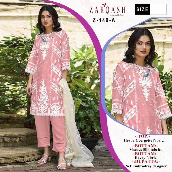 Zarqash Z 149 Readymade Pakistani Suits Catalog
